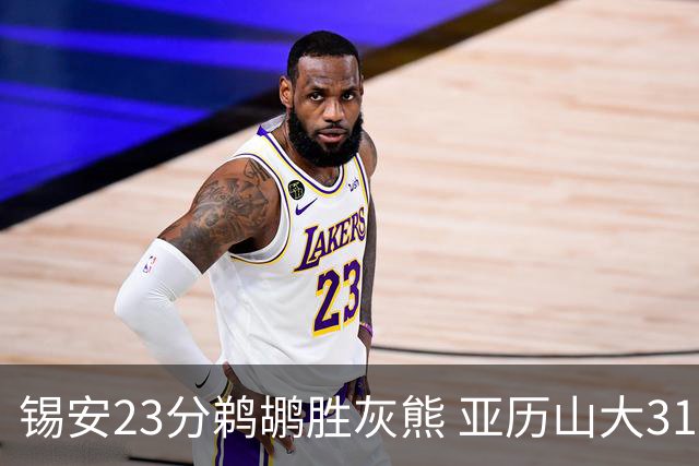 锡安23分鹈鹕胜灰熊 亚历山大31+10雷霆屠公牛